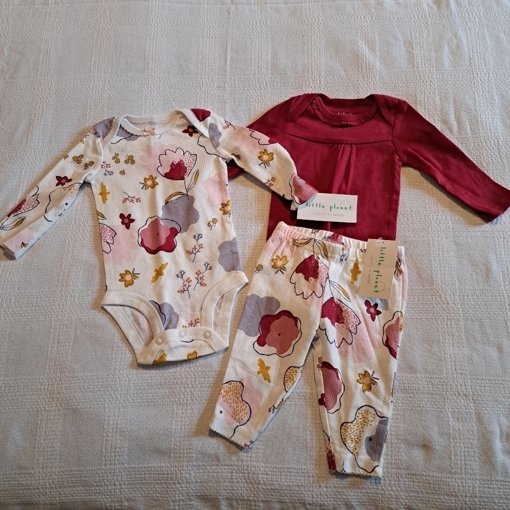Carter's 3 month Little Planet 2 piece set +1 new